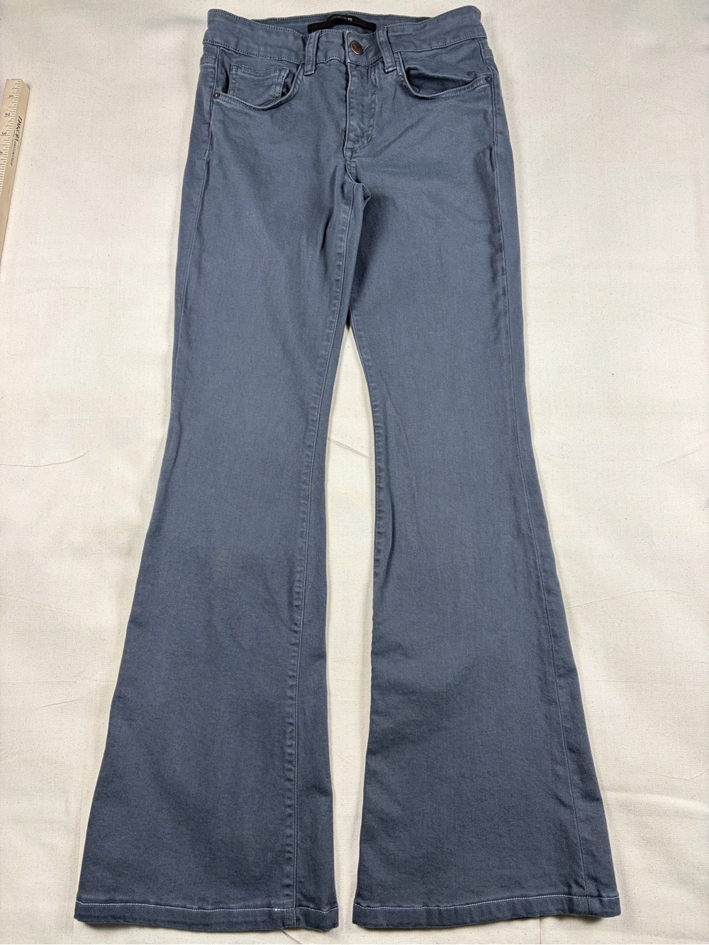 Joe’s Jeans Visionaire Flare Women’s 27 Gray Stretch Denim Pants